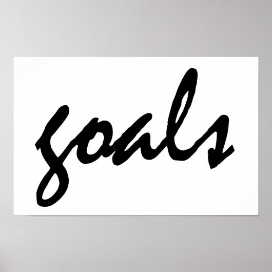 Goals Poster (Vorne)