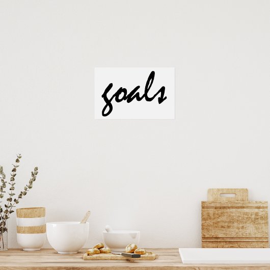 Goals Poster (Küche)