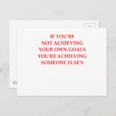 GOALS POSTKARTE (Vorne/Hinten)