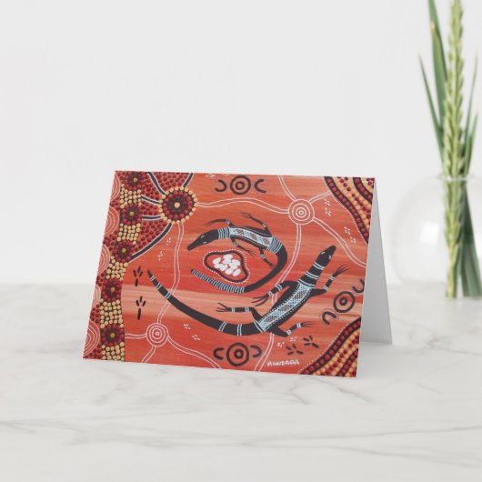 Goanna Dreaming Karte (Vorderseite)