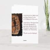 GOANNA DREAMTIME Note Card Karte (Rückseite)