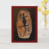 GOANNA DREAMTIME Note Card Karte (Gelbe Blume)