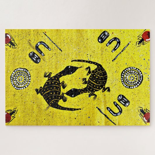 Goanna und Honey Ants Bushtucker Puzzle (Horizontal)