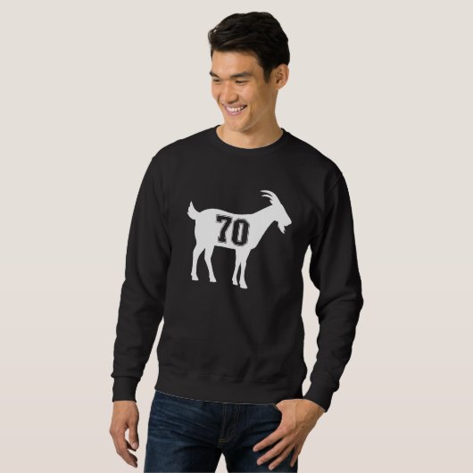 Goat 70 G.O.A.T. Number Seventy Goat Sweatshirt (Vorne ganz)