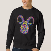 Goat Animals capricorn lamb Sweatshirt (Vorderseite)