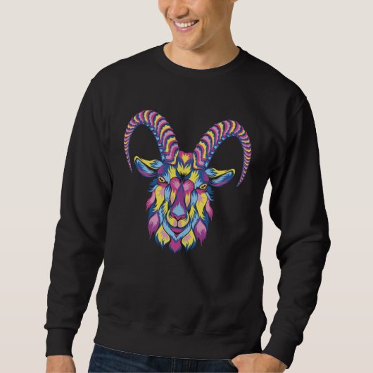 Goat Animals capricorn lamb Sweatshirt (Vorderseite)