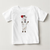 Goat as Groom with Heart Balloon Baby T-shirt (Vorderseite)