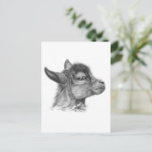 Goat Baby G099 Postkarte (Stehend Vorderseite)