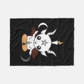 Goat Baphomet Halloween-Geschenk Fleecedecke (Vorderseite (Horizontal))