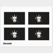 Goat Baphomet Halloween-Geschenk Rechteckiger Aufkleber (Blatt)