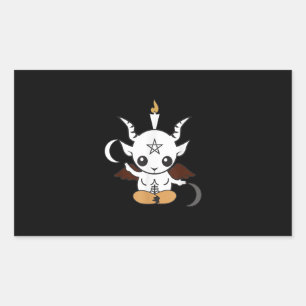 Goat Baphomet Halloween-Geschenk Rechteckiger Aufkleber