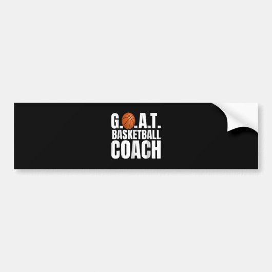 Goat Basketball Coach Geschenk Autoaufkleber (Vorne)