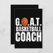 Goat Basketball Coach Geschenk Dankeskarte (Vorne/Hinten)