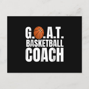 Goat Basketball Coach Geschenk Einladungspostkarte