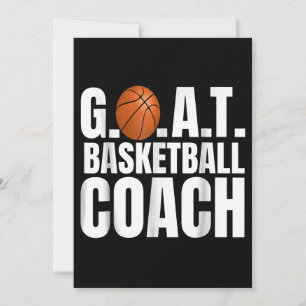 Goat Basketball Coach Geschenk Feiertagskarte