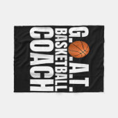 Goat Basketball Coach Geschenk Fleecedecke (Vorderseite (Horizontal))