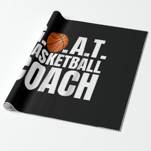 Goat Basketball Coach Geschenk Geschenkpapier
