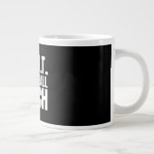 Goat Basketball Coach Geschenk Jumbo-Tasse (Rechts)