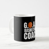 Goat Basketball Coach Geschenk Kaffeetasse (Vorderseite Links)