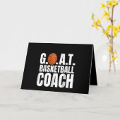 Goat Basketball Coach Geschenk Karte (Gelbe Blume)