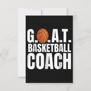 Goat Basketball Coach Geschenk RSVP Karte