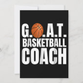 Goat Basketball Coach Geschenk Save The Date (Vorderseite)