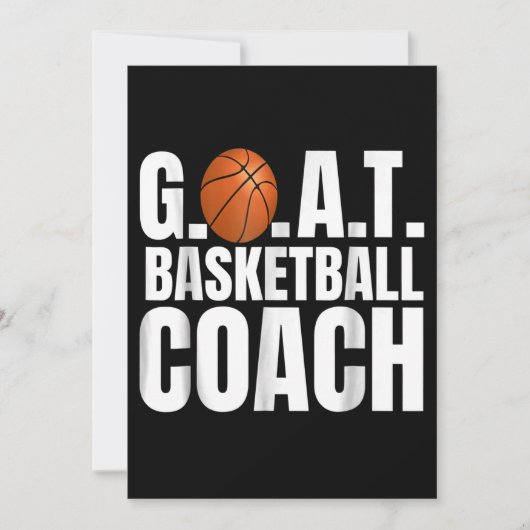Goat Basketball Coach Geschenk Save The Date (Vorderseite)