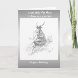 Goat Birthday Karte