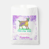 Goat Birthday Party Danke Geschenktütchen (Vorderseite)