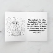 Goat Birthday Surprise - Funny & Witty Karte (Innenseite)