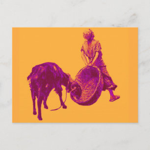 Goat Boy Vintag Meyerheim Pop Art Niedlich 1893 Ki Postkarte