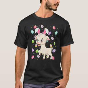 Goat Bunny Oaster Egg Funny Goat Ostersonntag T-Shirt