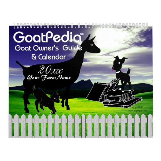 Goat Calendar GoatPedia™ Goat Owner's Guide Kalender (Titelbild)
