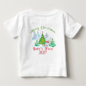Goat-Christmas-Baby's First 2010 Baby T-shirt (Rückseite)