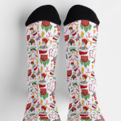 Goat Christmas Candy Canes Socken (Oben)