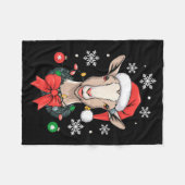 Goat Christmas Fleecedecke (Vorderseite (Horizontal))