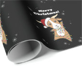 Goat Christmas Goats Winter Animals Geschenkpapier (Rolleneckpunkt)