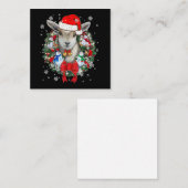 Goat Christmas Ornament Mitteilungskarte (Vorne/Hinten)