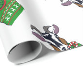 Goat Christmas Sweater Geschenkpapier (Rolleneckpunkt)