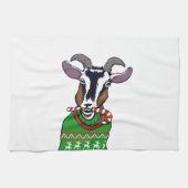 Goat Christmas Sweater Geschirrtuch (Horizontal)