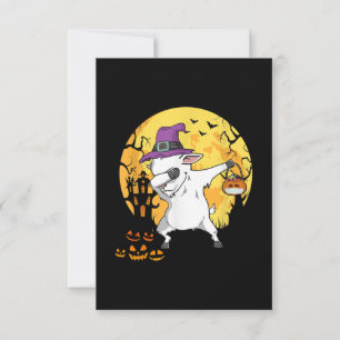 Goat Dabbing Hexe Pumpkin Funny Hund Halloween RSVP Karte