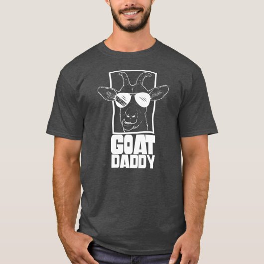 Goat Daddy Pet Animal Lover Eigentümer Vater Pater T-Shirt (Vorderseite)
