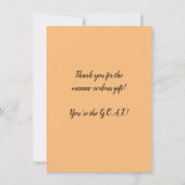 Goat danke Ihrer Karte (Rückseite)