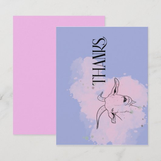 Goat danke Ihrer Karte (Vorne/Hinten)