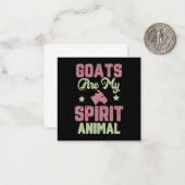 Goat design mitteilungskarte (Vorderseite/Rückseite Beispiel)