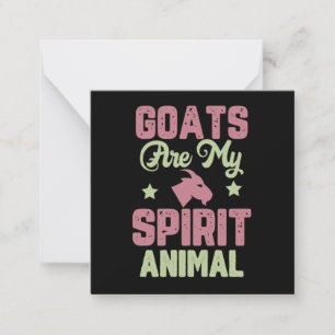 Goat design mitteilungskarte