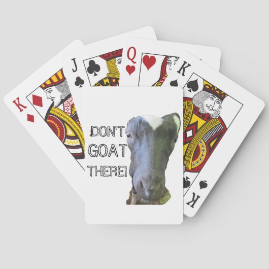 Goat "DON'T GOAT THERE!" Playing Cards Spielkarten (Rückseite)