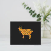 Goat Easy Halloween Feiertagspostkarte (Stehend Vorderseite)