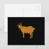 Goat Easy Halloween Feiertagspostkarte (Vorne/Hinten)
