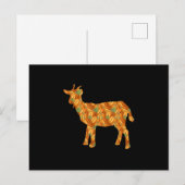 Goat Easy Halloween Kostümgeschenk Postkarte (Vorne/Hinten)